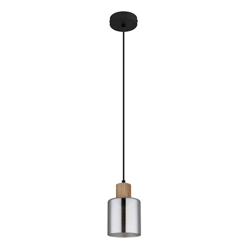 Globo - Пендел 1xE27/25W/230V черен Ø 12 см