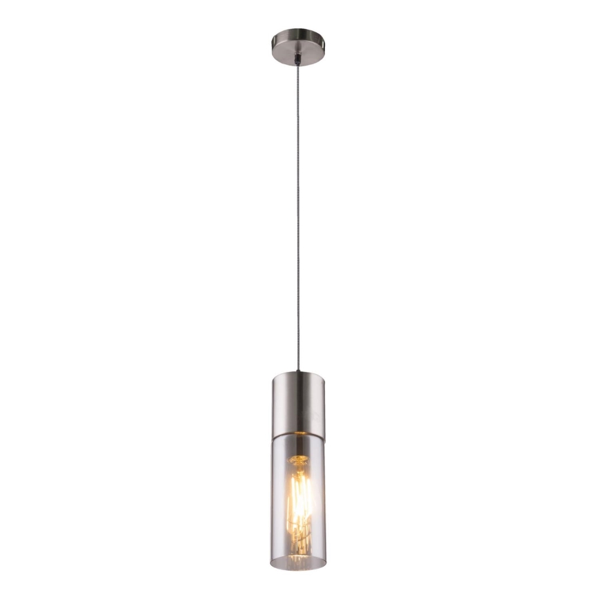 Globo - Пендел 1xE27/25W/230V Ø 10,5 см матов хром