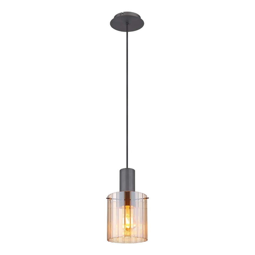 Globo - Пендел 1xE27/40W/230V Ø 18 см кафяв