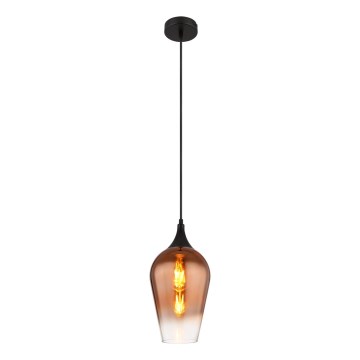 Globo - Пендел 1xE27/60W/230V Ø 18 см меден