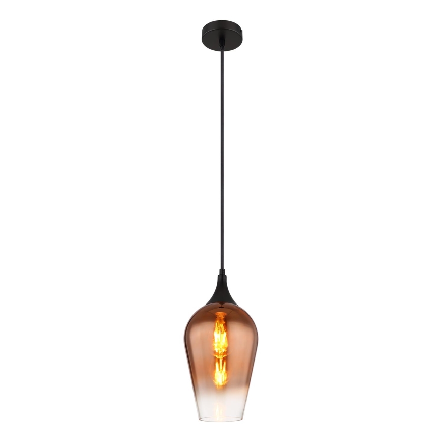 Globo - Пендел 1xE27/60W/230V Ø 18 см меден