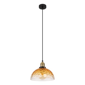 Globo - Пендел 1xE27/60W/230V Ø 25 см оранжев
