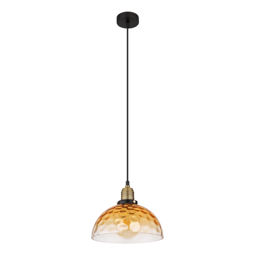 Globo - Пендел 1xE27/60W/230V Ø 25 см оранжев