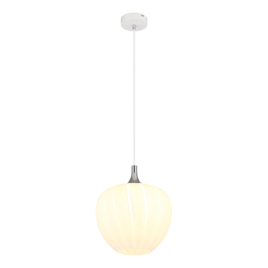 Globo - Пендел 1xE27/60W/230V Ø 29 см бял