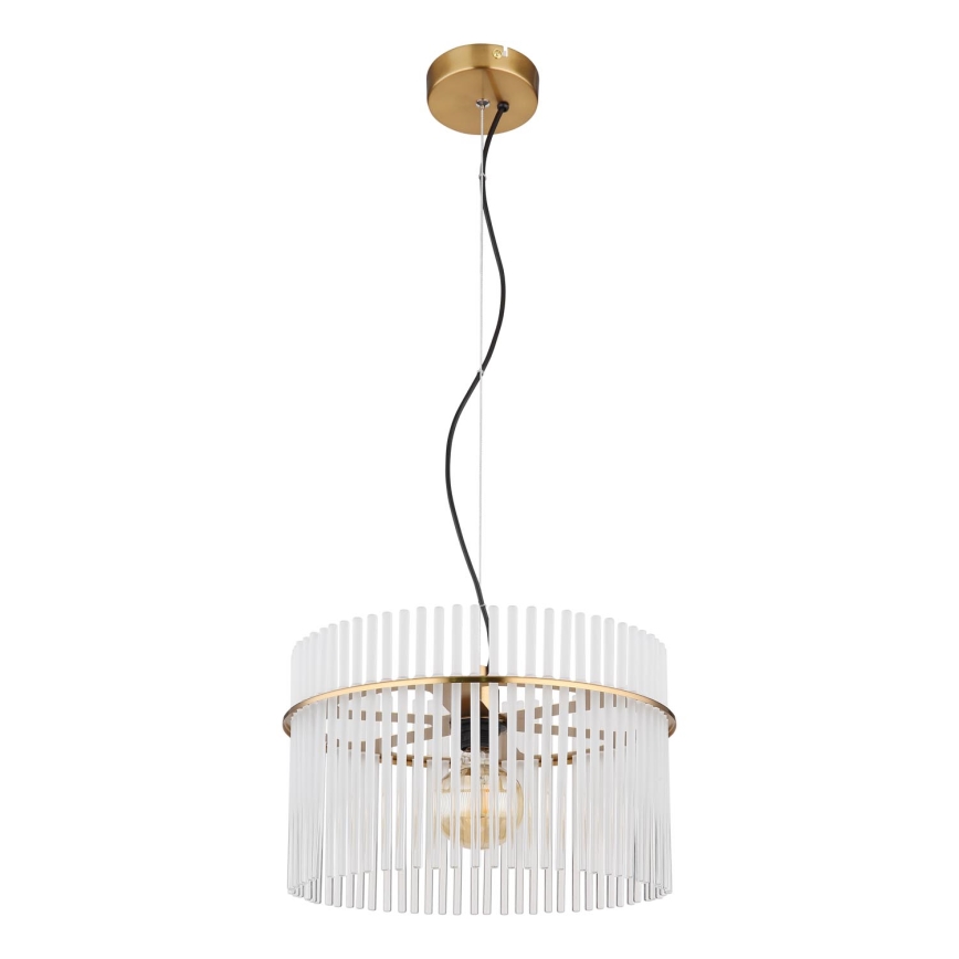 Globo - Пендел 1xE27/60W/230V Ø 40 см златист