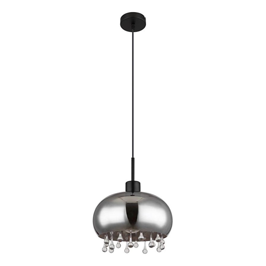 Globo - Пендел 1xE27/9W/230V Ø 28 см черен