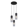Globo - Пендел 3xE27/25W/230V Ø 30 см черен