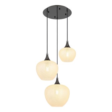 Globo - Пендел 3xE27/40W/230V бял/антрацит