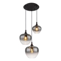 Globo - Пендел 3xE27/40W/230V Ø 48 см черен