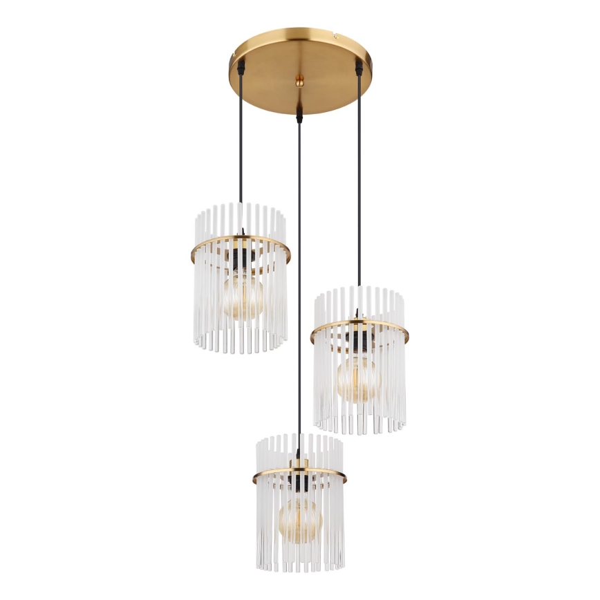 Globo - Пендел 3xE27/60W/230V Ø 47 см златист
