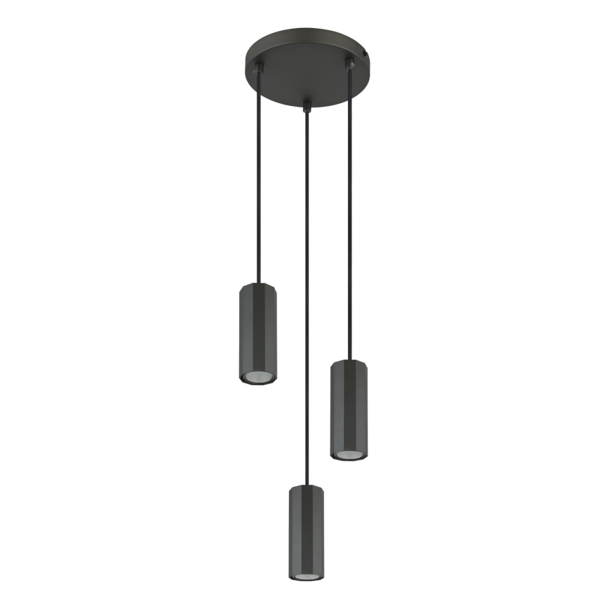 Globo - Пендел 3xGU10/25W/230V черен