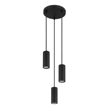 Globo - Пендел 3xGU10/25W/230V черен
