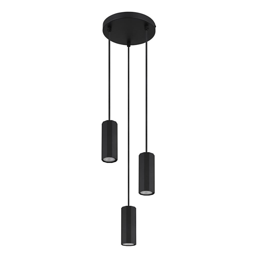 Globo - Пендел 3xGU10/25W/230V черен
