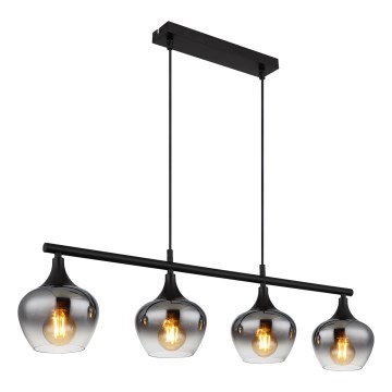 Globo - Пендел 4xE27/40W/230V черен