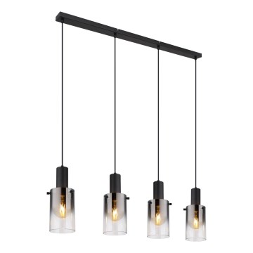 Globo - Пендел 4xE27/40W/230V черен