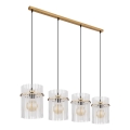 Globo - Пендел 4xE27/60W/230V златист