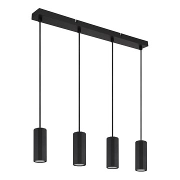 Globo - Пендел 4xGU10/25W/230V черен