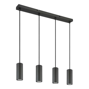 Globo - Пендел 4xGU10/25W/230V черен