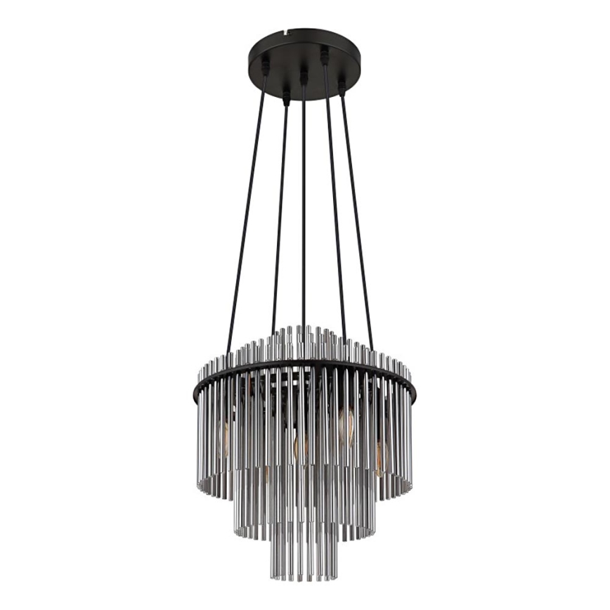 Globo - Пендел 5xE14/40W/230V черен