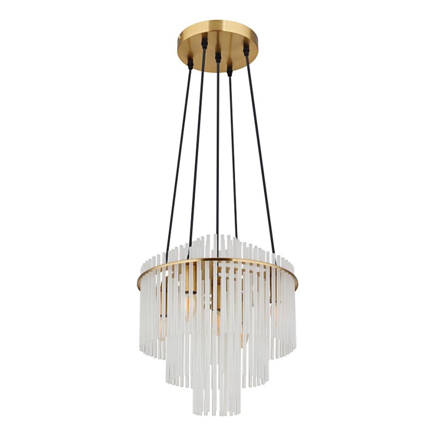 Globo - Пендел 5xE14/40W/230V златист