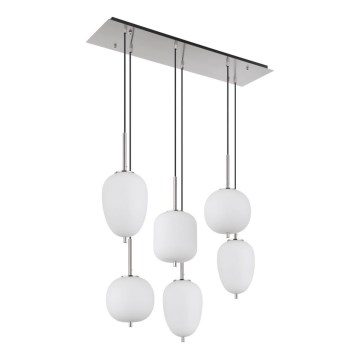 Globo - Пендел 6xE14/40W/230V лъскав хром