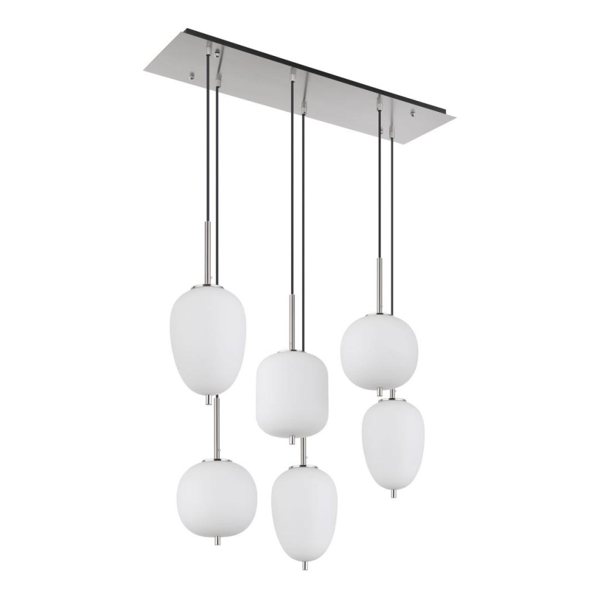 Globo - Пендел 6xE14/40W/230V лъскав хром