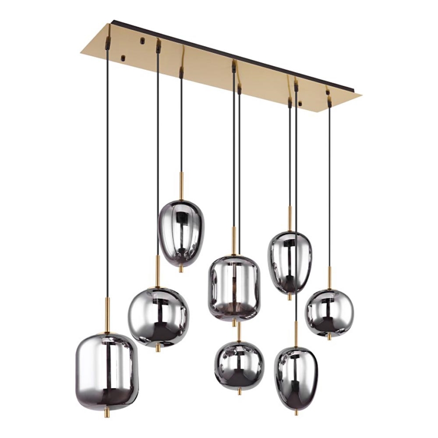 Globo - Пендел 8xE14/40W/230V опушен