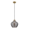 Globo - Пендел на кабел 1xE27/60W/230V Ø 22 см опушен