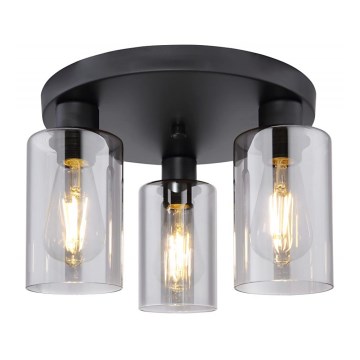 Globo - Плафон 3xE27/60W/230V черен