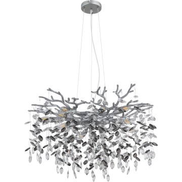 Globo - Подвесна люстра на кабел 10xE14/40W/230V сребриста