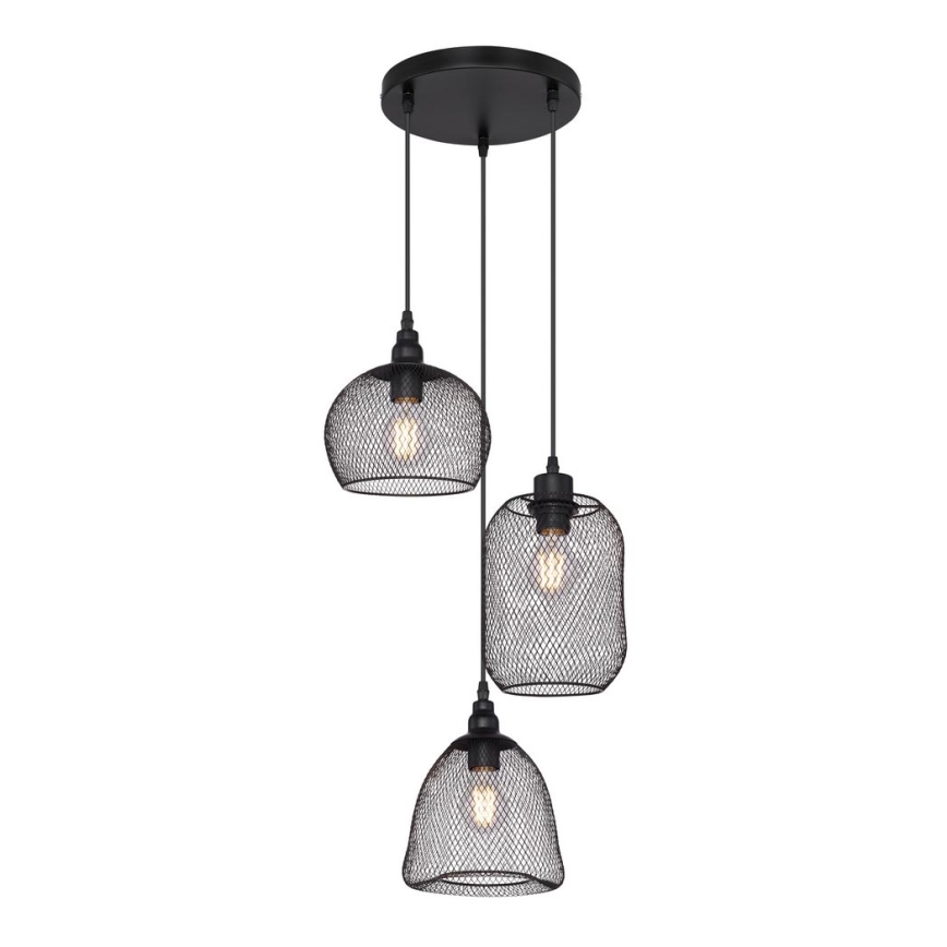 Globo - Полилей на верижка 3xE27/60W/230V