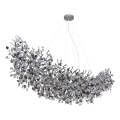 Globo - Полилей на кабел 16xE14/40W/230V сребрист