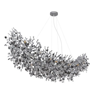 Globo - Полилей на кабел 16xE14/40W/230V сребрист