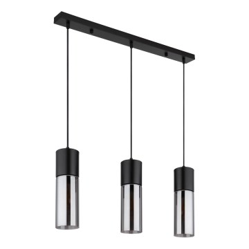 Globo - Полилей на кабел 3xE27/25W/230V черен