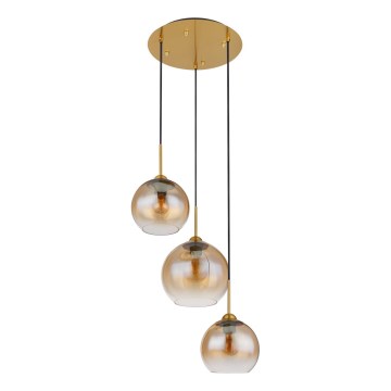 Globo - Полилей на кабел 3xE27/60W/230V месинг