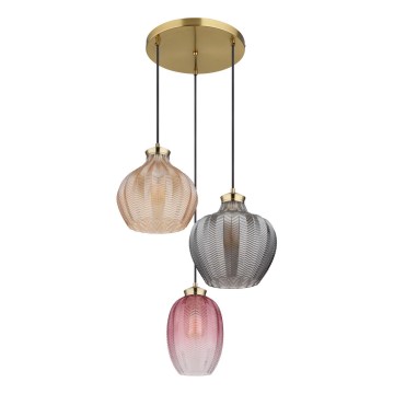 Globo - Полилей на кабел 3xE27/60W/230V Ø 45 см