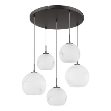 Globo - Полилей на кабел 5xE27/60W/230V диаметър 75 см