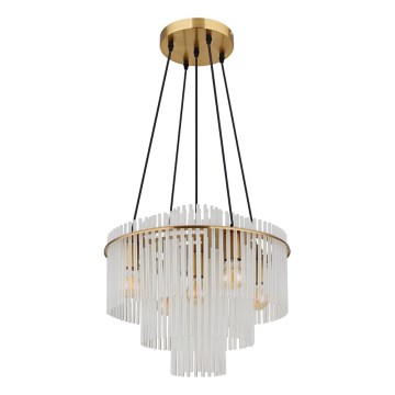Globo - Полилей на кабел 5xE27/60W/230V златист