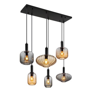 Globo - Полилей на кабел 6xE27/60W/230V