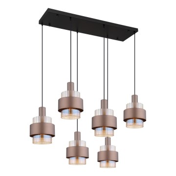 Globo - Полилей на кабел 6xE27/60W/230V