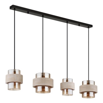 Globo - Полилей с кабелно окачване, 4xE27/40W/230V