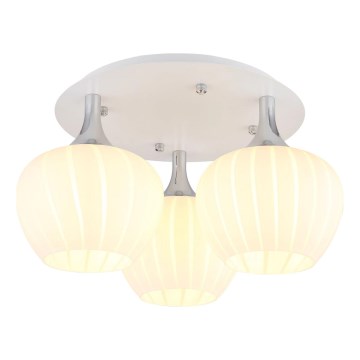 Globo - Полилей за повърхностен монтаж 3xE27/40W/230V бял