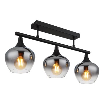 Globo - Полилей за повърхностен монтаж 3xE27/40W/230V черен