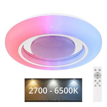 Globo - RGBW Димируем плафон LED/18W/230V 2700-6500K + дистанционно управление