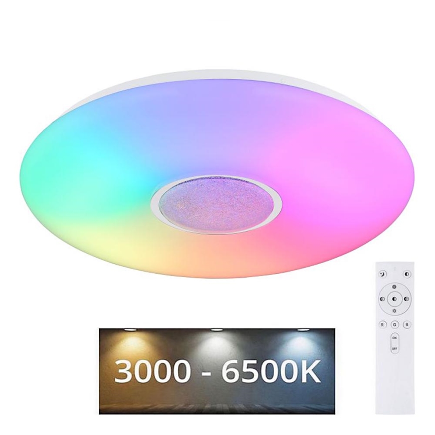 Globo - RGBW Димируем плафон LED/40W/230V 3000-6500K + дистанционно управление
