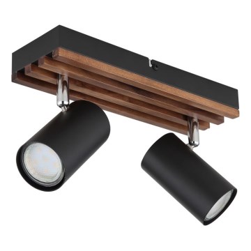 Globo - Спот 2xGU10/25W/230V черен