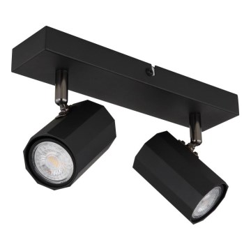 Globo - Спот 2xGU10/25W/230V черен