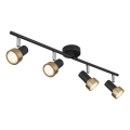 Globo - Спот  4xGU10/25W/230V черен/златист