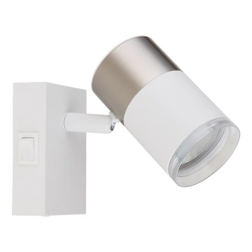 Globo - Спот аплик 1xGU10/25W/230V бял/матов хром