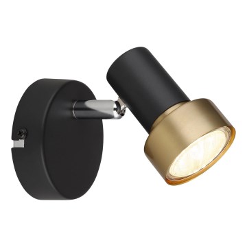 Globo - Спот аплик 1xGU10/25W/230V черен/златист